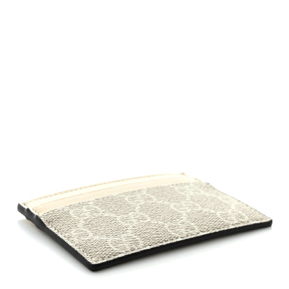 Gucci GG Supreme Monogram Calfskin Card Holder Beige Mystic White 4 of 6