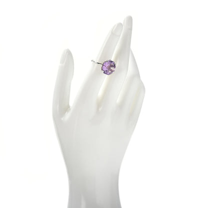 Tiffany Sterling Silver Amethyst Sparklers Octagonal Cocktail Ring 49 5 2 of 5