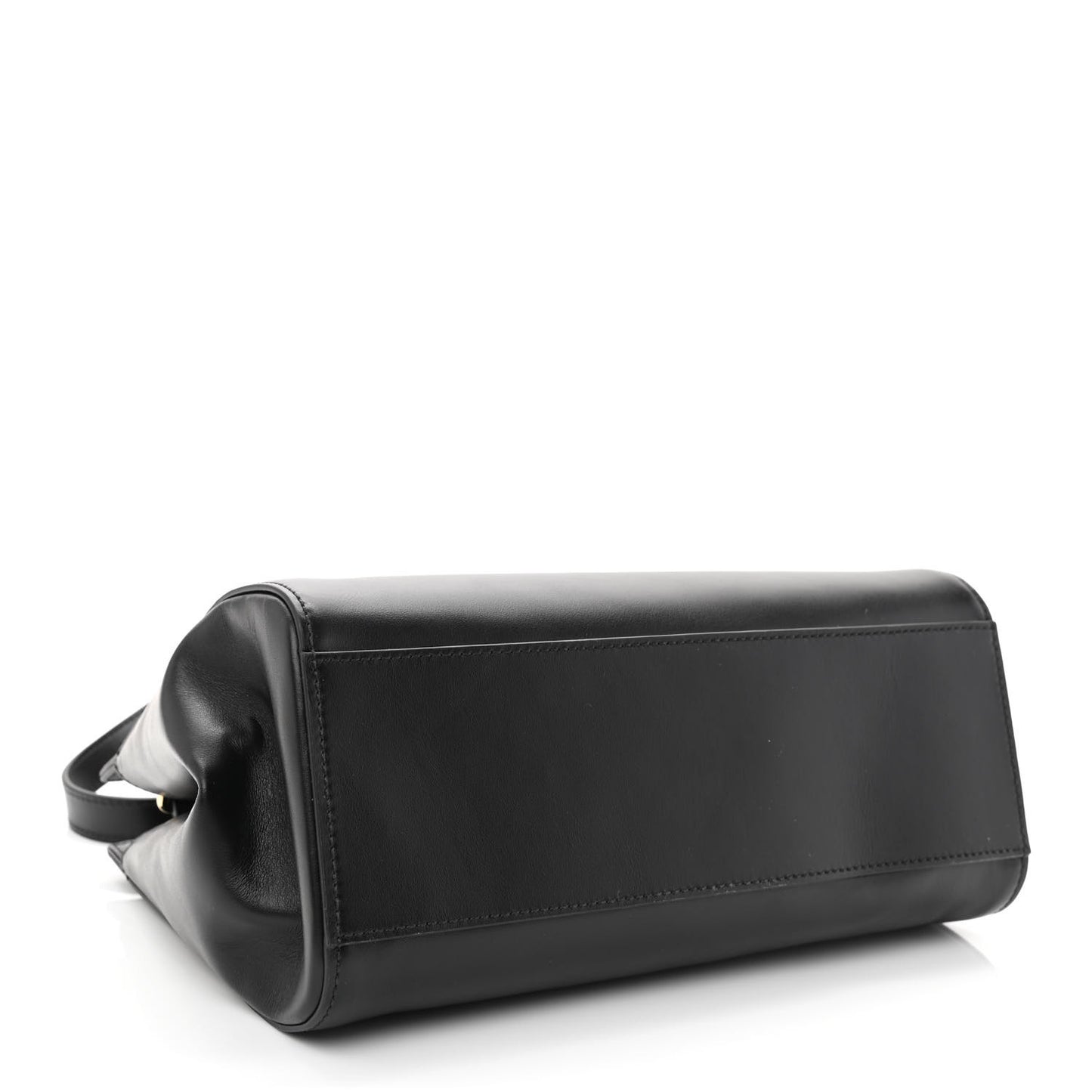 Nappa Bamboo Small Nymphaea Top Handle Bag Black