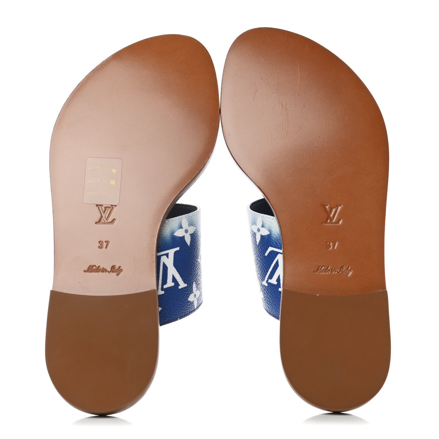 Louis Vuitton Monogram Escale Palma Sandals 37 Blue 7 of 12