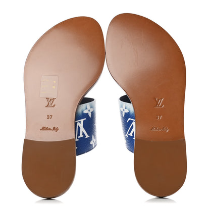 Louis Vuitton Monogram Escale Palma Sandals 37 Blue 7 of 12