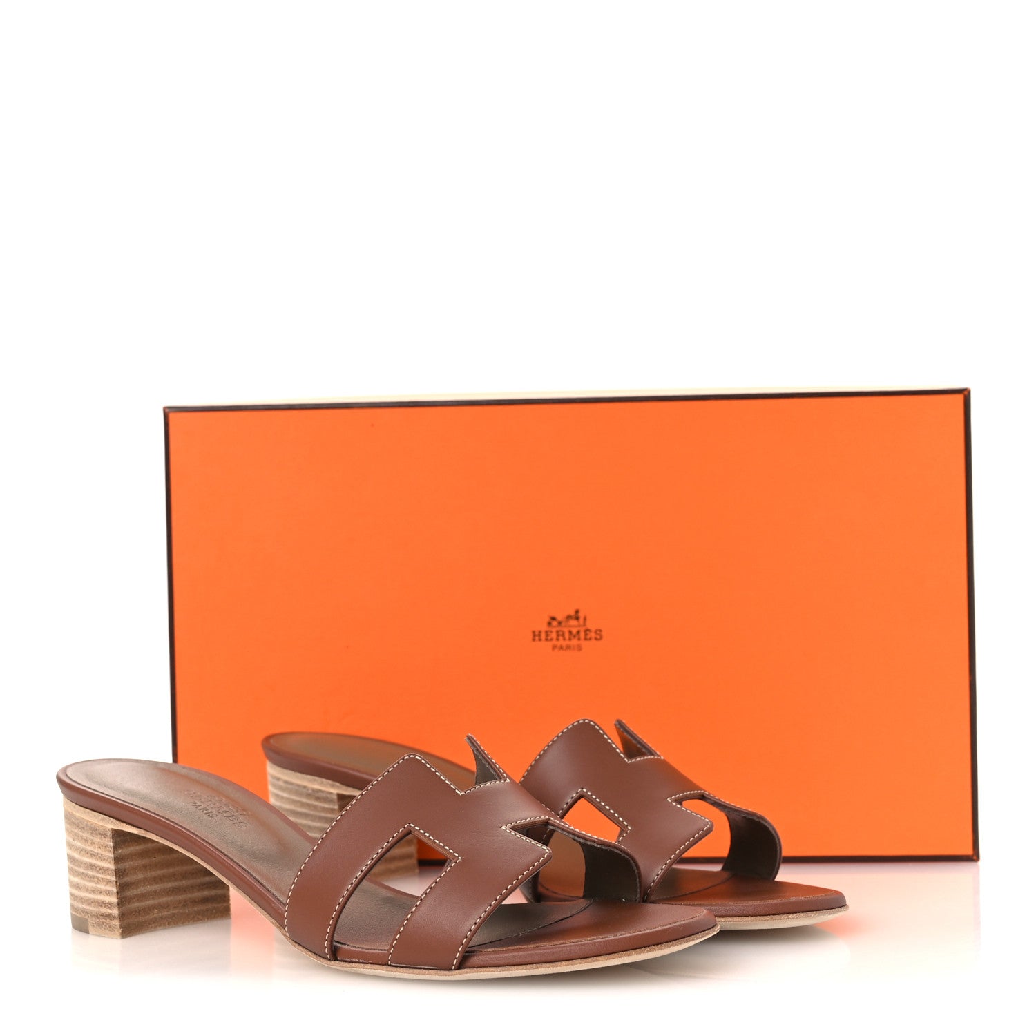 Hermes Calfskin Oasis Sandals 36.5 Gold 1843133 – FASHIONPHILE