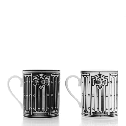 Hermes Porcelain H Deco Mug Set Of 2 3 of 7
