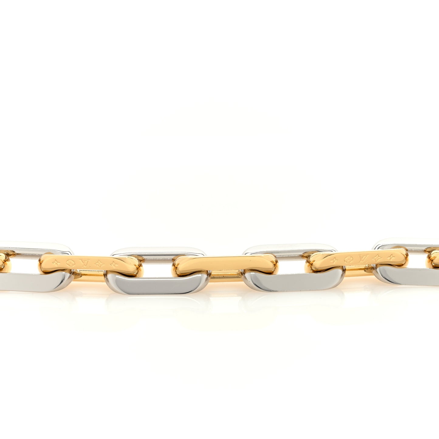 Metal Coussin Chain Strap Silver Gold