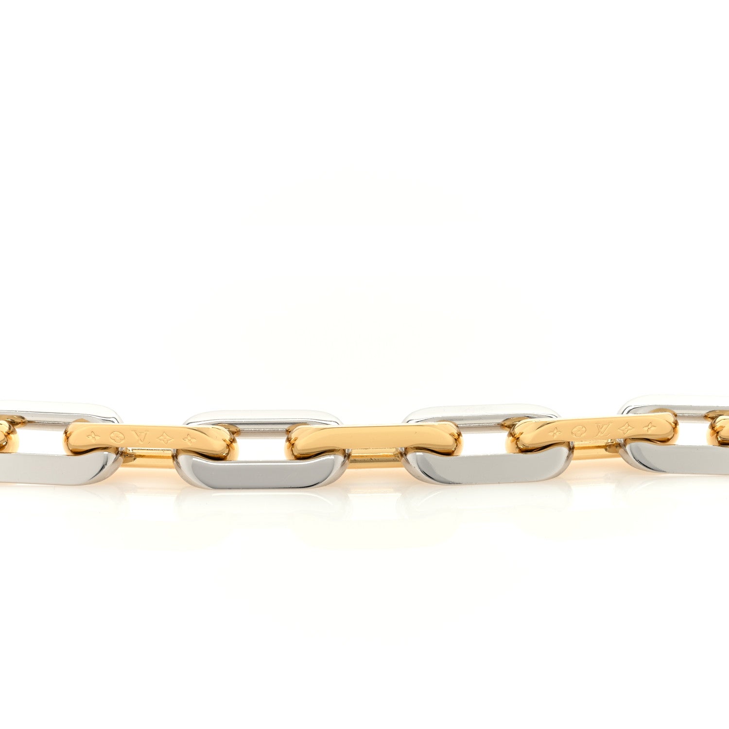 Louis Vuitton Metal Coussin Chain Strap Silver Gold 4 of 4
