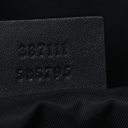 Gucci GG Supreme Monogram Web Messenger Bag Black 9 of 16