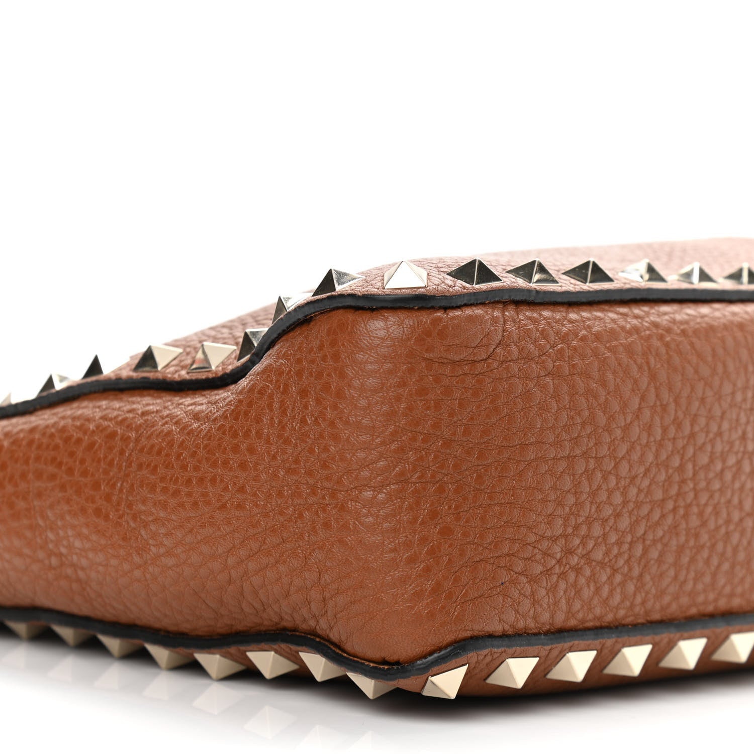 Valentino Garavani Pebbled Calfskin Mini Rockstud Flip-Lock Messenger Bag Light Cuir 7 of 10