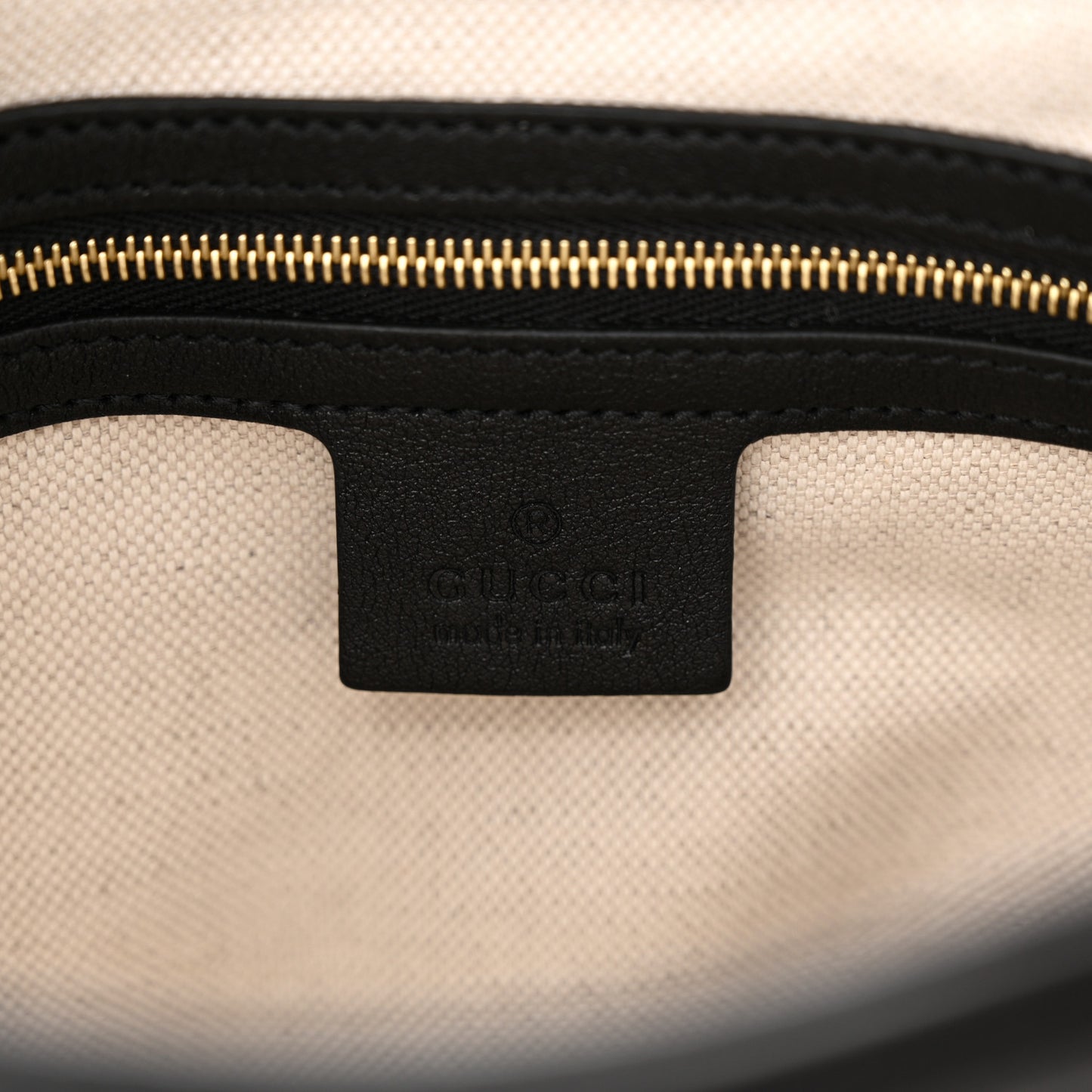 Wonka Grain Calfskin GG Monogram Debossed Small Padlock Shoulder Bag Mystic White Black