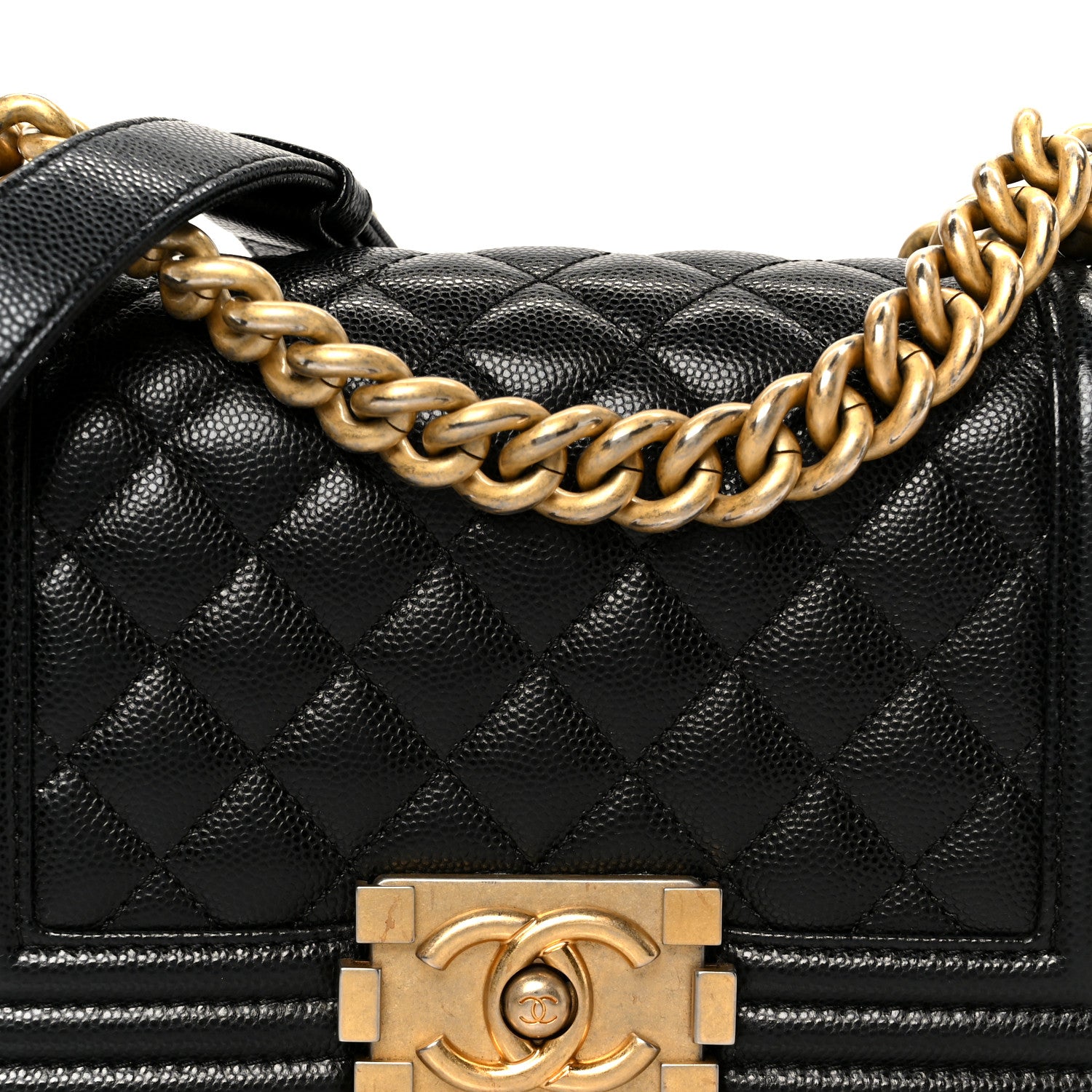 Chanel Caviar Quilted Small Boy Flap Black 8 of 11