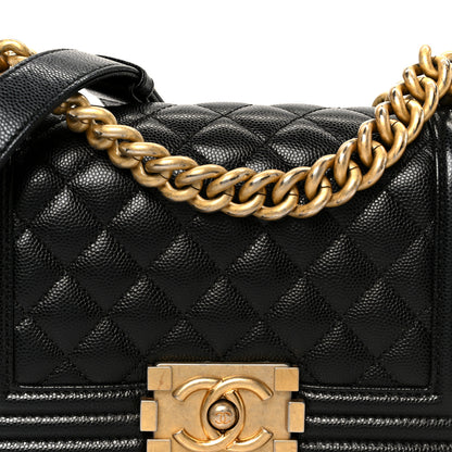Chanel Caviar Quilted Small Boy Flap Black 8 of 11