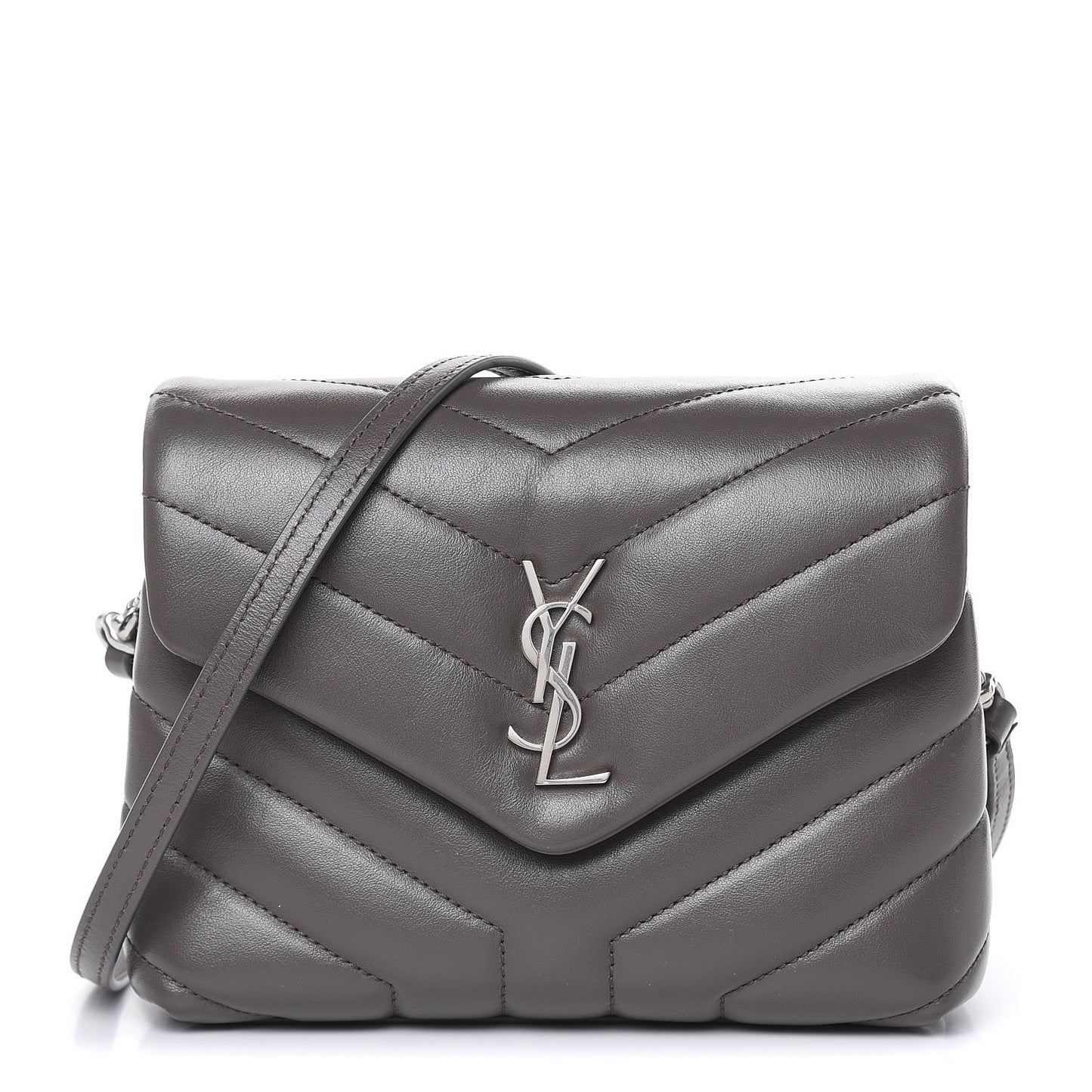 Calfskin Y Quilted Monogram Toy Loulou Crossbody Bag Earth