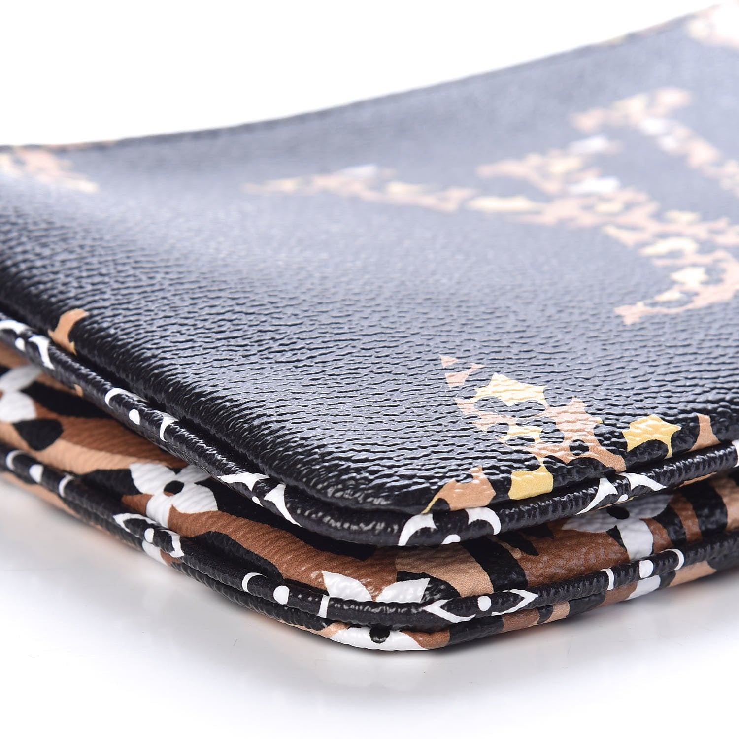Louis Vuitton Monogram Giant Jungle Pochette Double Zip Black 8 of 10