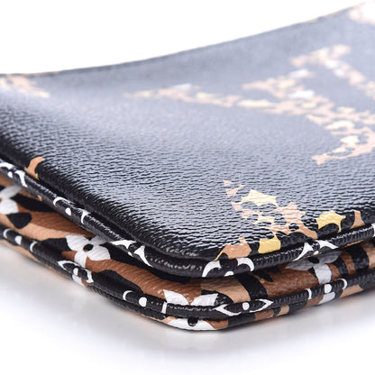 Louis Vuitton Monogram Giant Jungle Pochette Double Zip Black 8 of 10