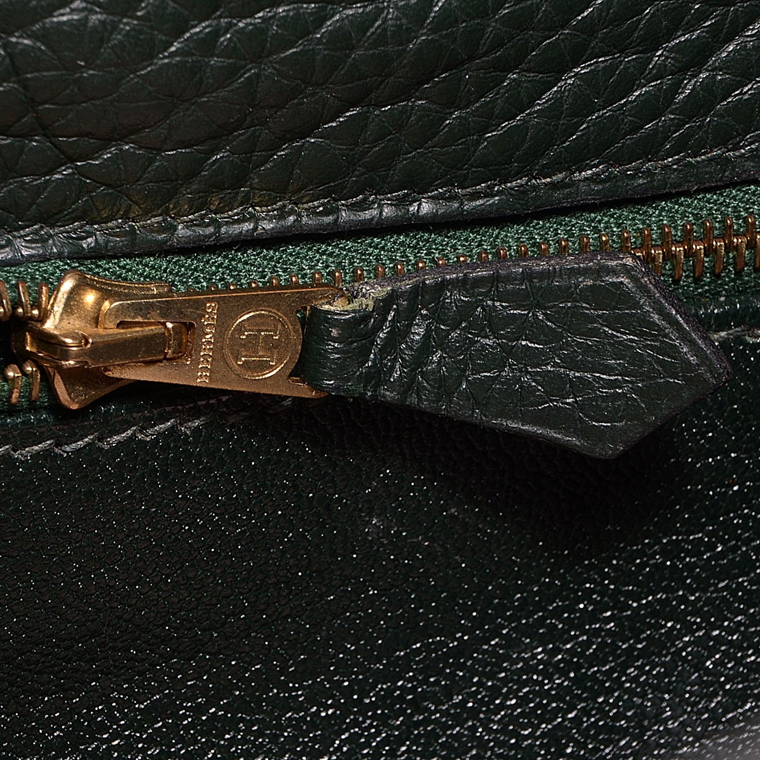 Hermes Togo Kelly Retourne 35 Vert Fonce 17 of 29