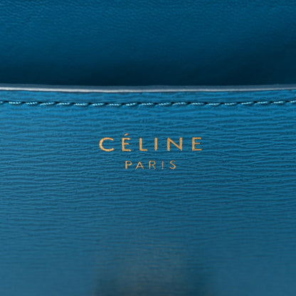 Celine Liege Calfskin Medium Classic Box Flap Bag Turquoise 5 of 9