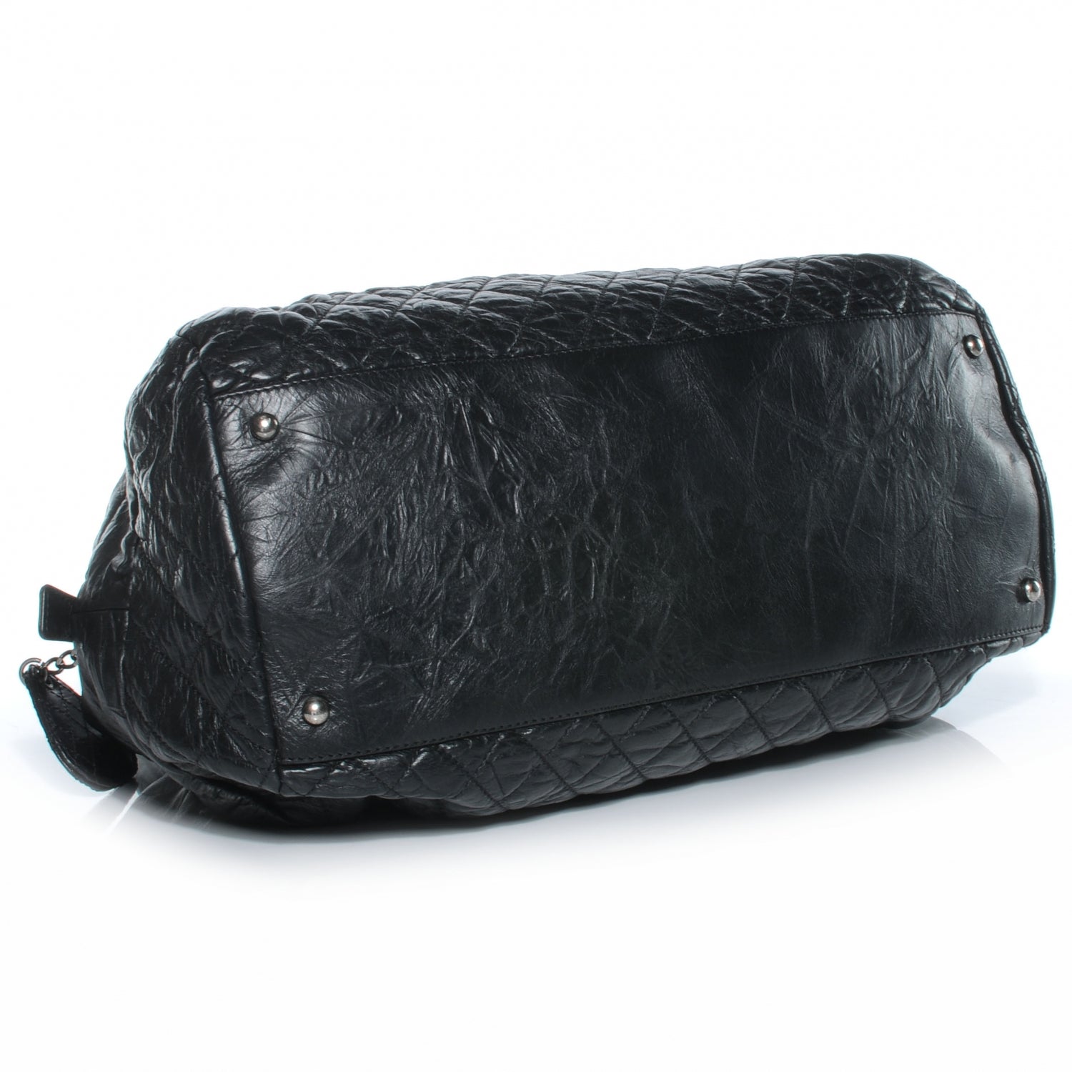 Chanel Aged Calfskin Coco Rider Bowling Bag Black 4 of 7