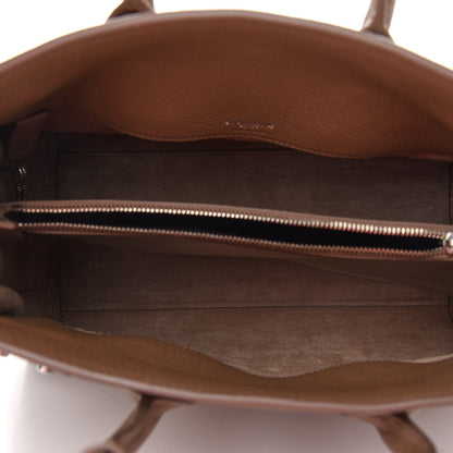 Saint Laurent Grained Calfskin Small Supple Sac De Jour Taupe 4 of 8