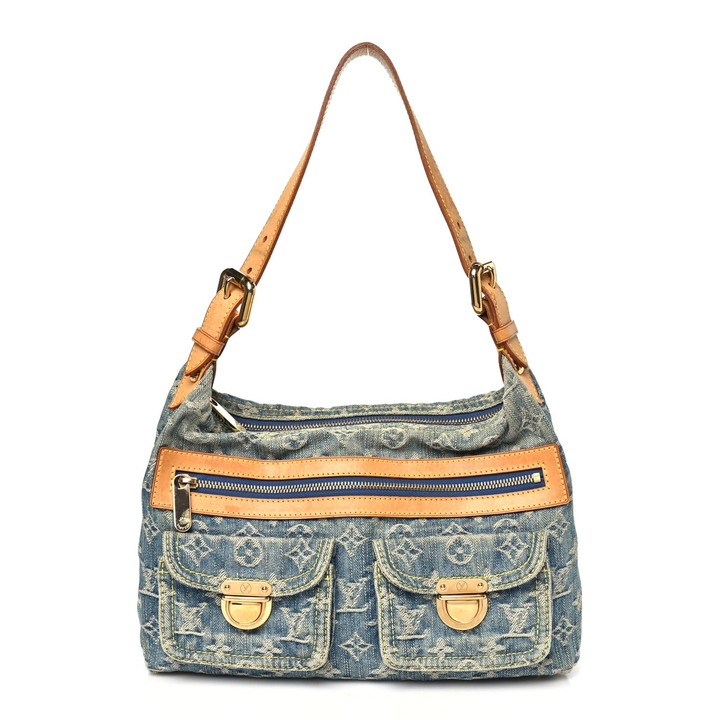 Monogram Denim Baggy PM Blue