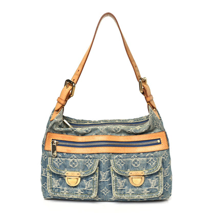 Louis Vuitton Monogram Denim Baggy PM Blue 1 of 10