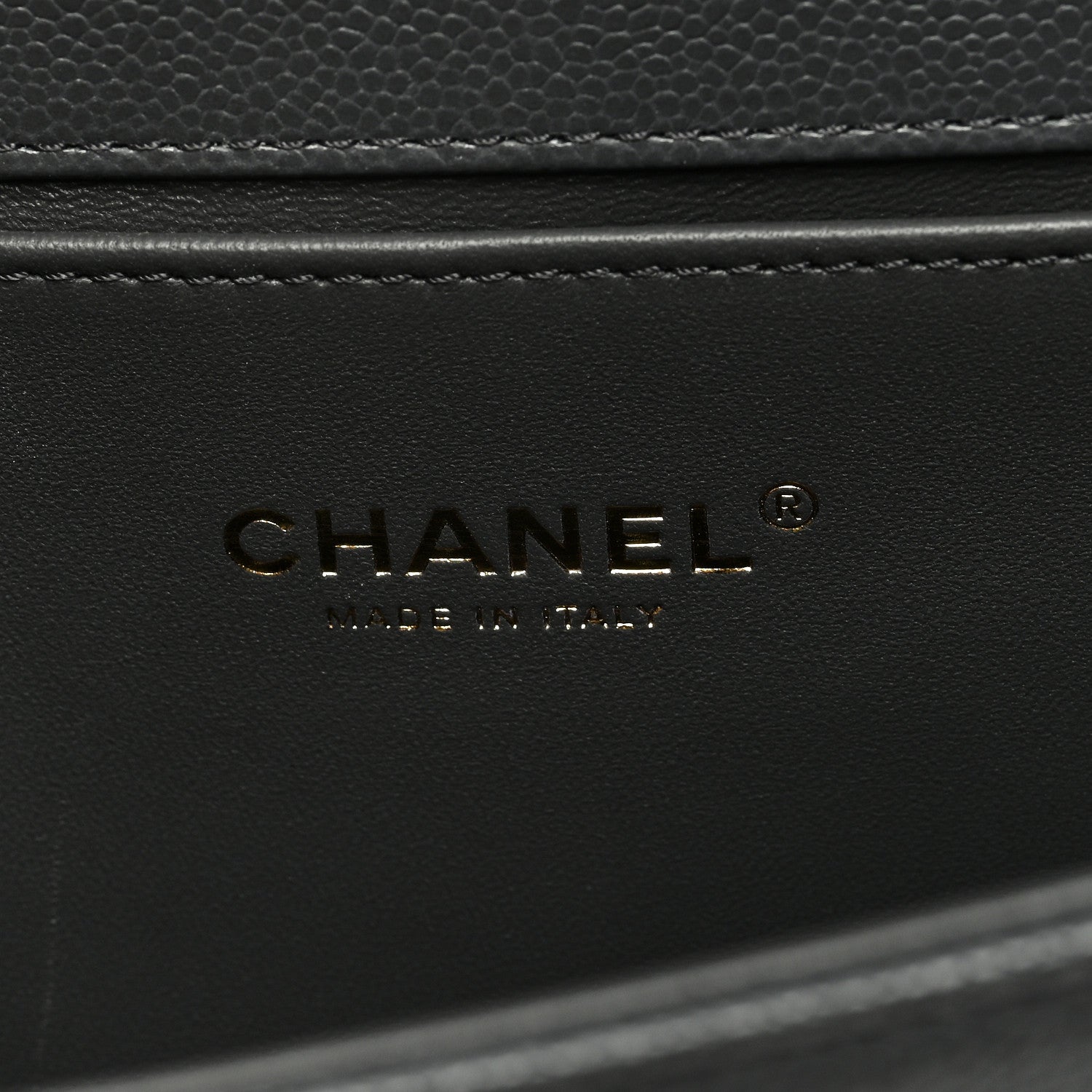 Chanel Caviar Quilted Medium Boy Flap Dark Grey 6 of 9