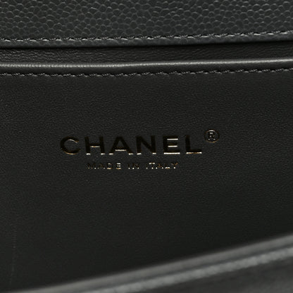 Chanel Caviar Quilted Medium Boy Flap Dark Grey 6 of 9