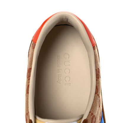Gucci GG Monogram Suede Web Mens G74 Sneakers 11.5 Beige Ruggine Cuir 8 of 10