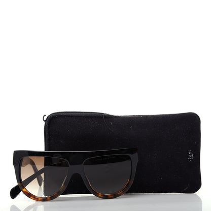 Celine Shadow Sunglasses CL 41026/S Black Havana 8 of 8