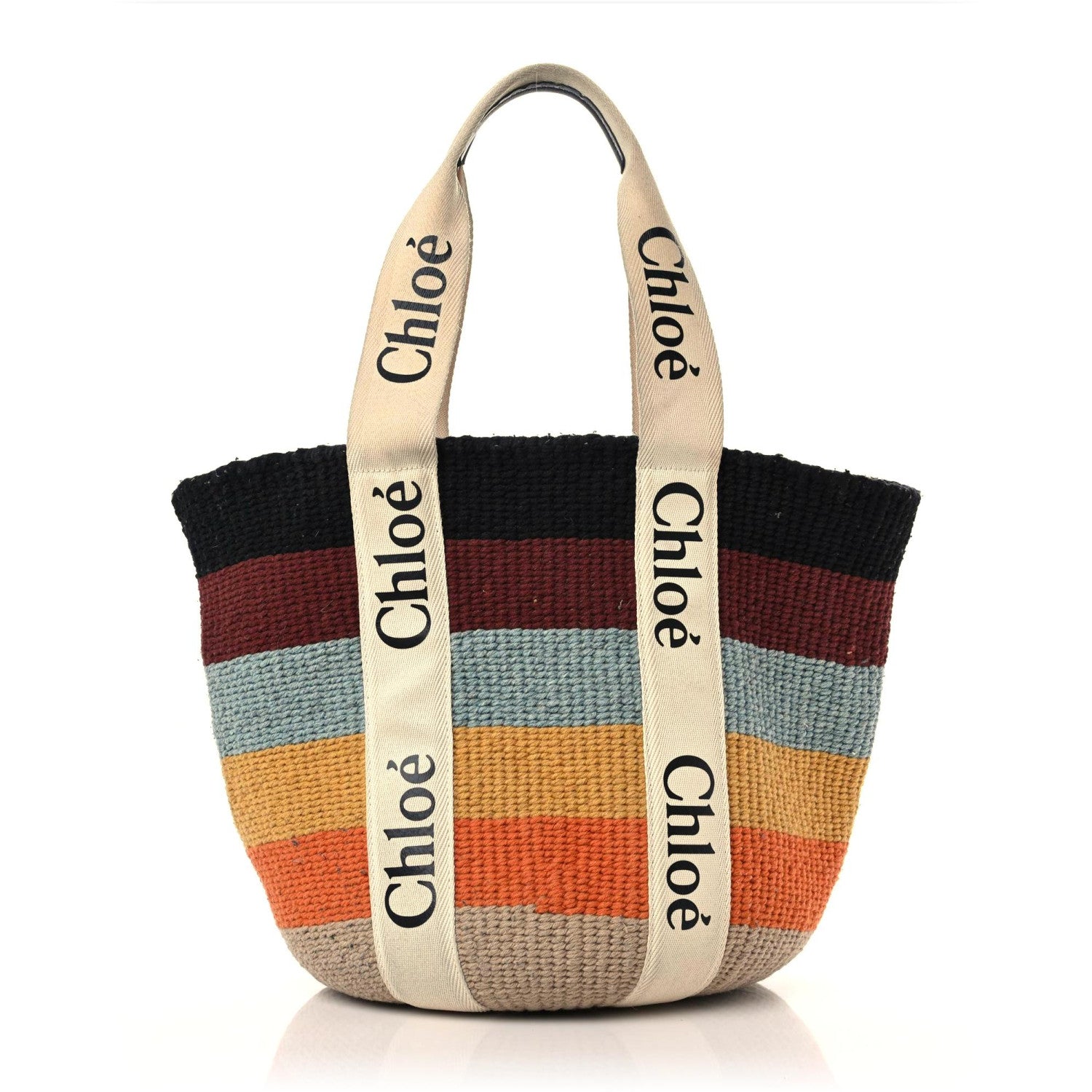 Chloe X MIFUKO Woven Large Woody Basket Tote Multicolor 1 of 10