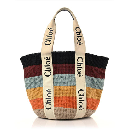 Chloe X MIFUKO Woven Large Woody Basket Tote Multicolor 1 of 10