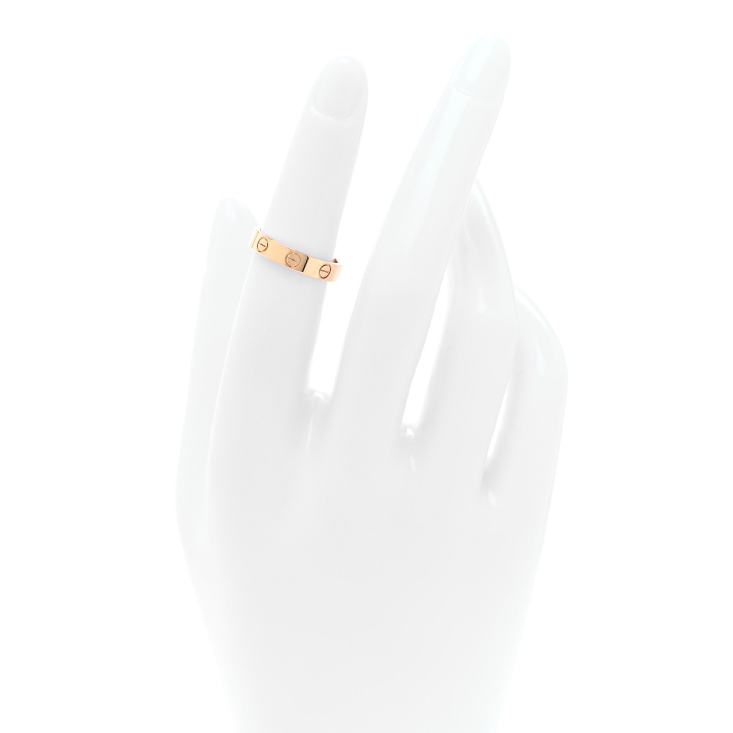 Cartier 18K Yellow Gold 3.5mm LOVE Wedding Band Ring 49 4.75 2 of 4