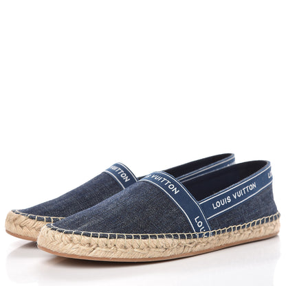 Louis Vuitton Denim Croisiere Espadrille 37.5 Marine 3 of 9
