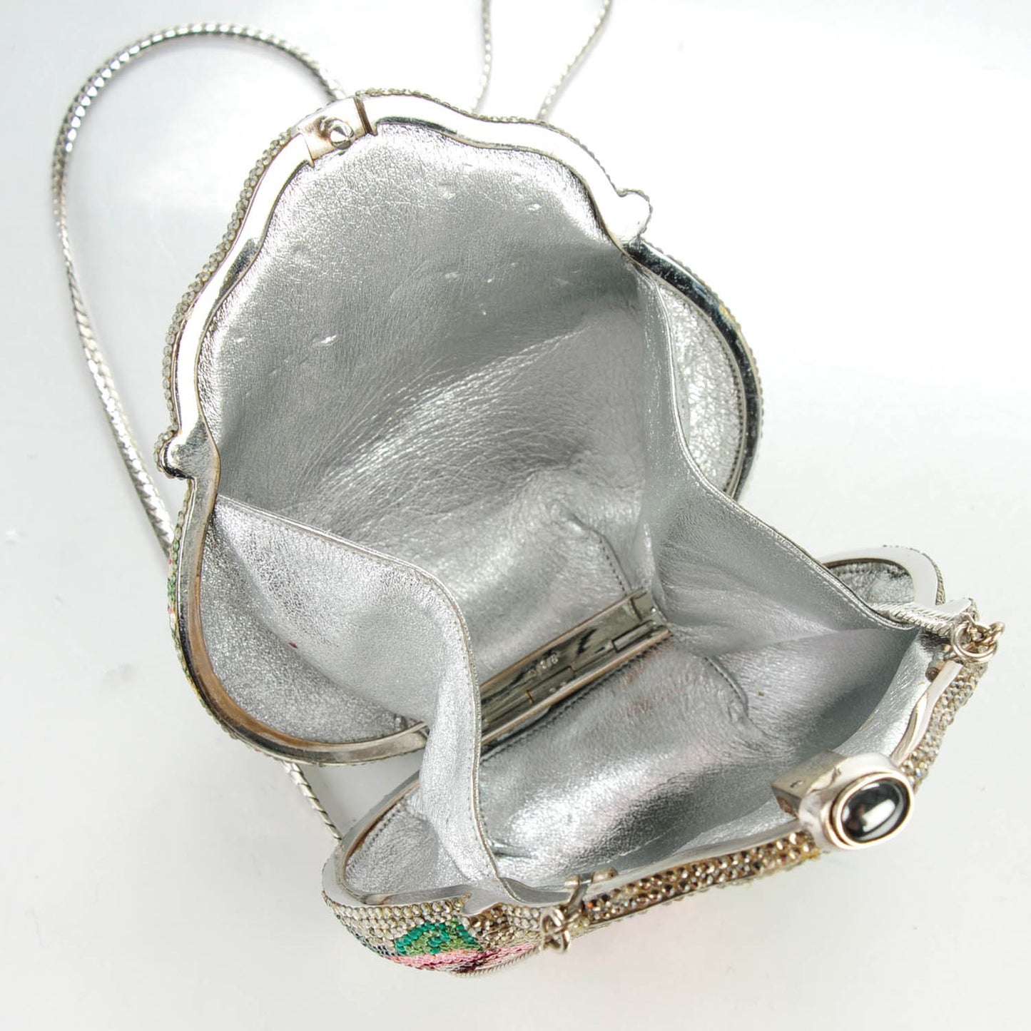 Swarovski Crystal Floral Miniaudiere Clutch