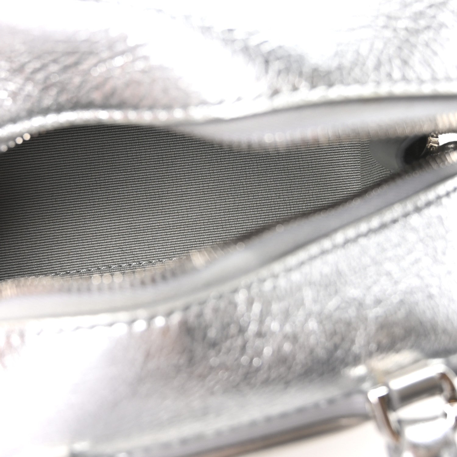 Givenchy Patent Nano Antigona Cube Bag Silver 5 of 9