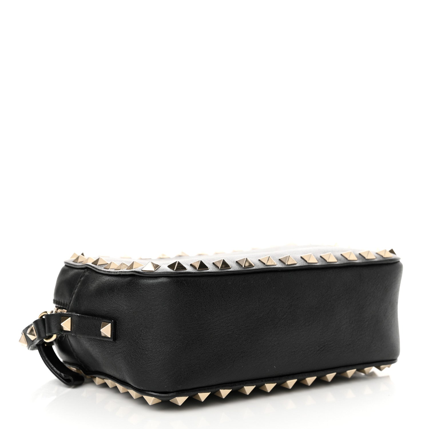 Valentino Garavani Calfskin Rockstud Camera Crossbody Bag Black 4 of 12