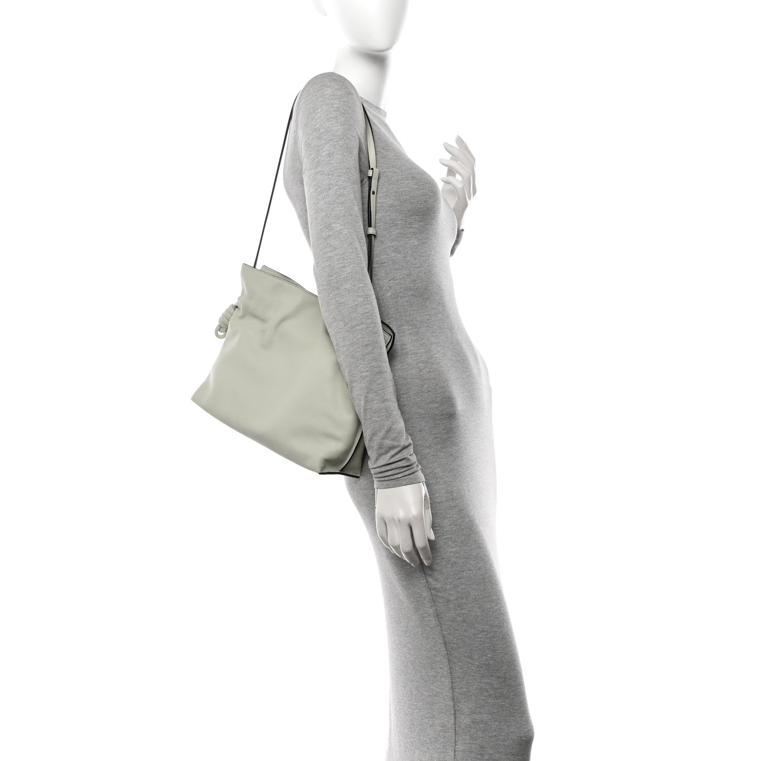 Loewe Nappa Medium Flamenco Knot Bag Light Celadon 2 of 9