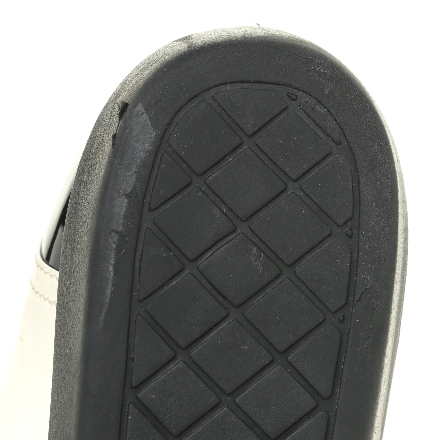 Chanel Lambskin Patent Cap Toe CC Sneakers 39 White Black 10 of 19