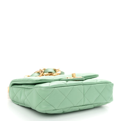 Chanel Lambskin Quilted Small Funky Town Flap Light Green 4 of 11