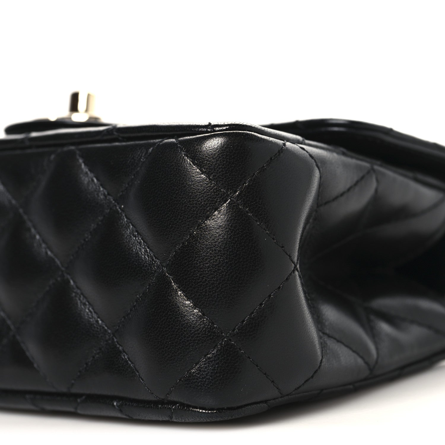 Chanel Lambskin Quilted Mini Crystal Top Handle Rectangular Flap Black 10 of 11