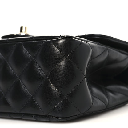 Chanel Lambskin Quilted Mini Crystal Top Handle Rectangular Flap Black 10 of 11