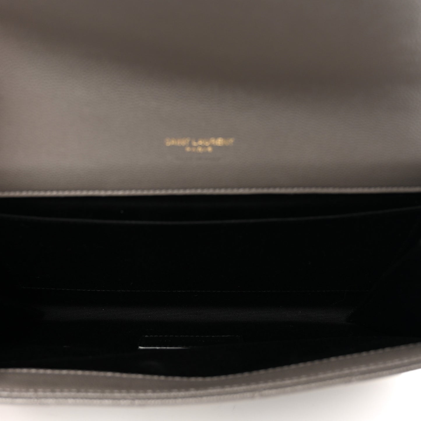 Grain De Poudre Matelasse Chevron Monogram Envelope Clutch Fog