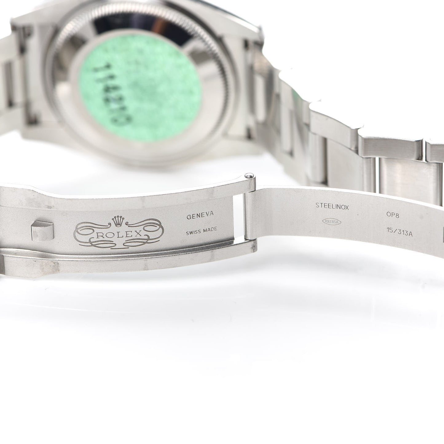 Stainless Steel 34mm Oyster Perpetual Air-King Watch Silver 114200