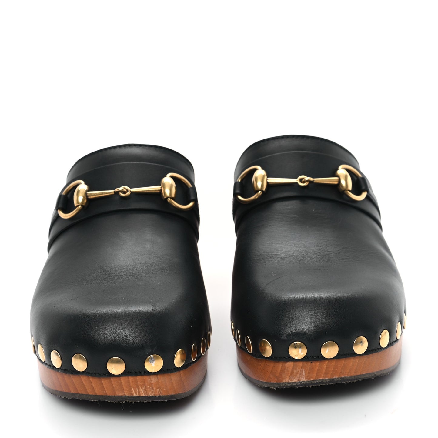 Calfskin Horsebit Clogs 39.5 Black