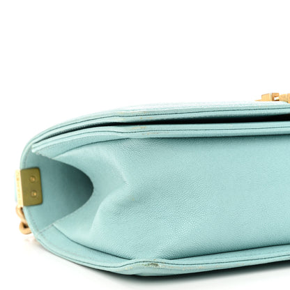Chanel Caviar Quilted Medium Boy Flap Light Blue 8 of 9