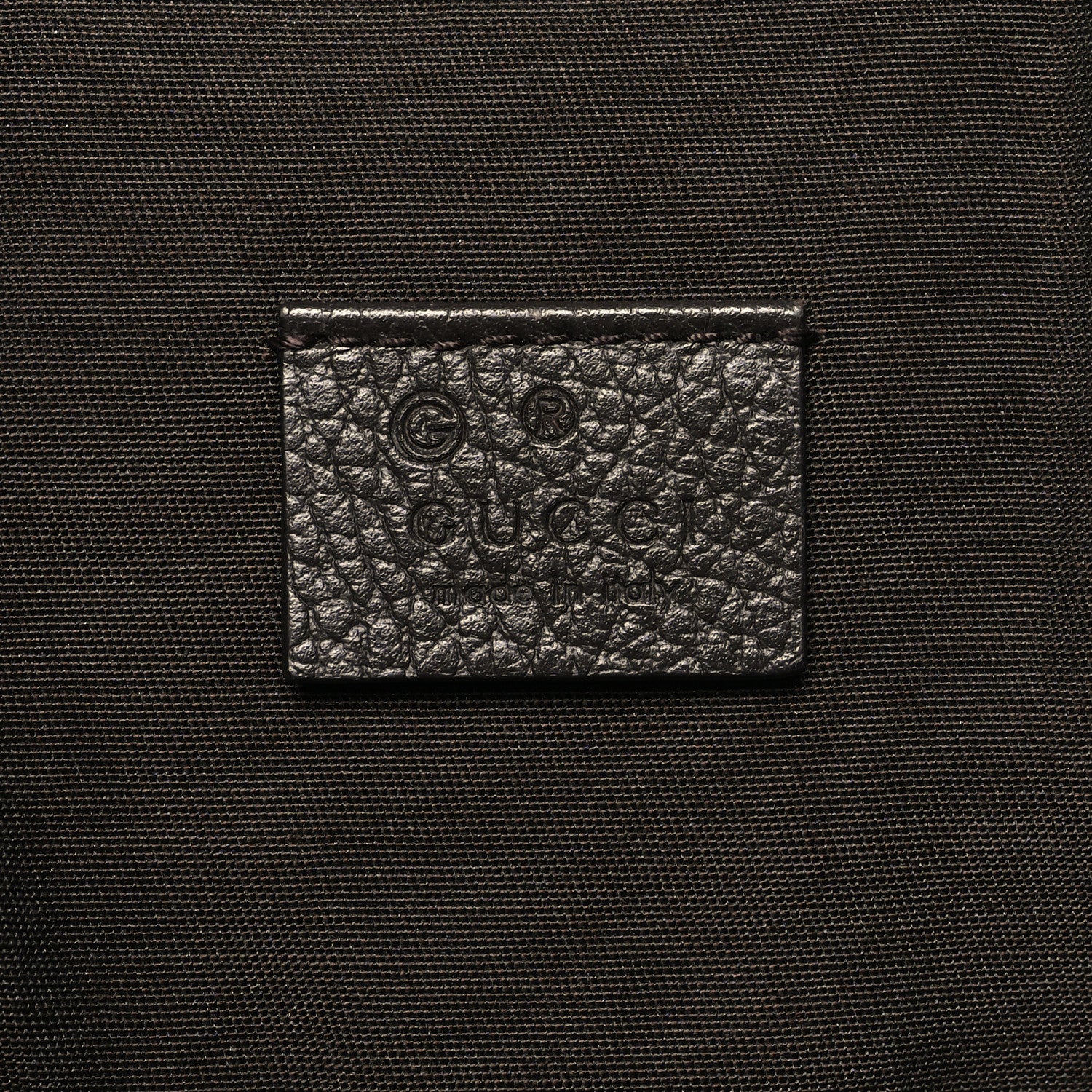 Gucci Monogram Dollar Calfskin O Drawstring Backpack Beige Ebony Testa di Moro Dark Chocolate 6 of 10