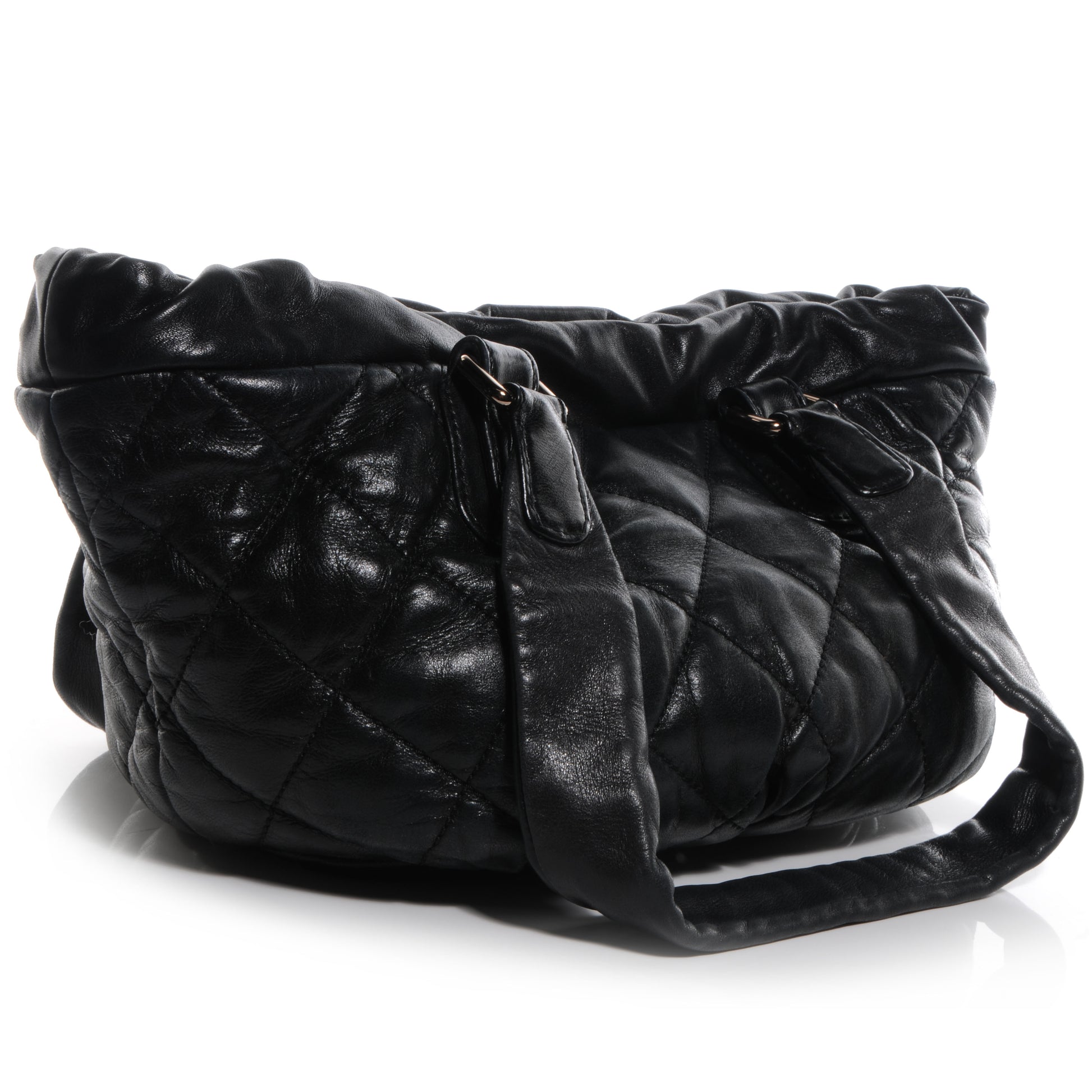 Chanel Lambskin Cloudy Bundle Tote Black 3 of 8