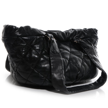 Chanel Lambskin Cloudy Bundle Tote Black 3 of 8