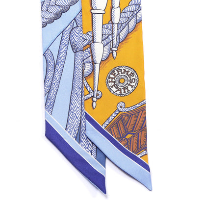 Hermes Silk Zouaves Et Dragons Twilly 2 of 4