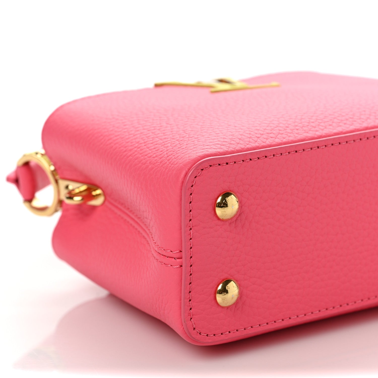 Louis Vuitton Taurillon Capucines Mini Dragon Fruit Pink Cedrat 8 of 9