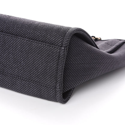 Chanel Canvas Small Deauville Tote Black 9 of 9