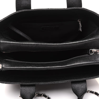 Chanel Caviar Quilted Urban Companion Top Handle Shopping Tote Black 5 of 23